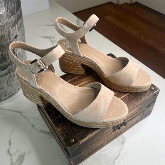 Vince Camuto Ranneli Heels in Beige - Picture 1 of 8